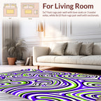 Vibrant Swirl 2 Tone Pattern Rug