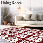 Plaid Snowflake Festive Pattern Rug