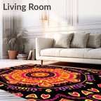 Vibrant Mandala Patterned Rug