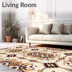 Vintage Floral Medallion Pattern Rug