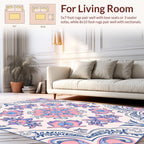 Intricate Floral Mandala Design Rug