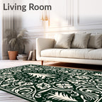 Elegant Trees Floral Symmetry Rug