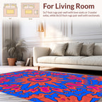 Vibrant Sunburst Mandala Pattern Rug