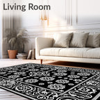 Classic Floral Border With Inner Medallions Rug