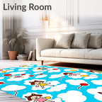 Playful Kids Balloons Pattern Rug