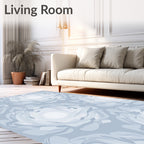 Cloudy Swirl Abstract Pattern Rug