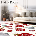 Ornate Holiday Bauble Pattern Rug