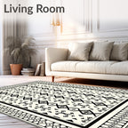 Tribal Geometric Diamond Pattern Rug