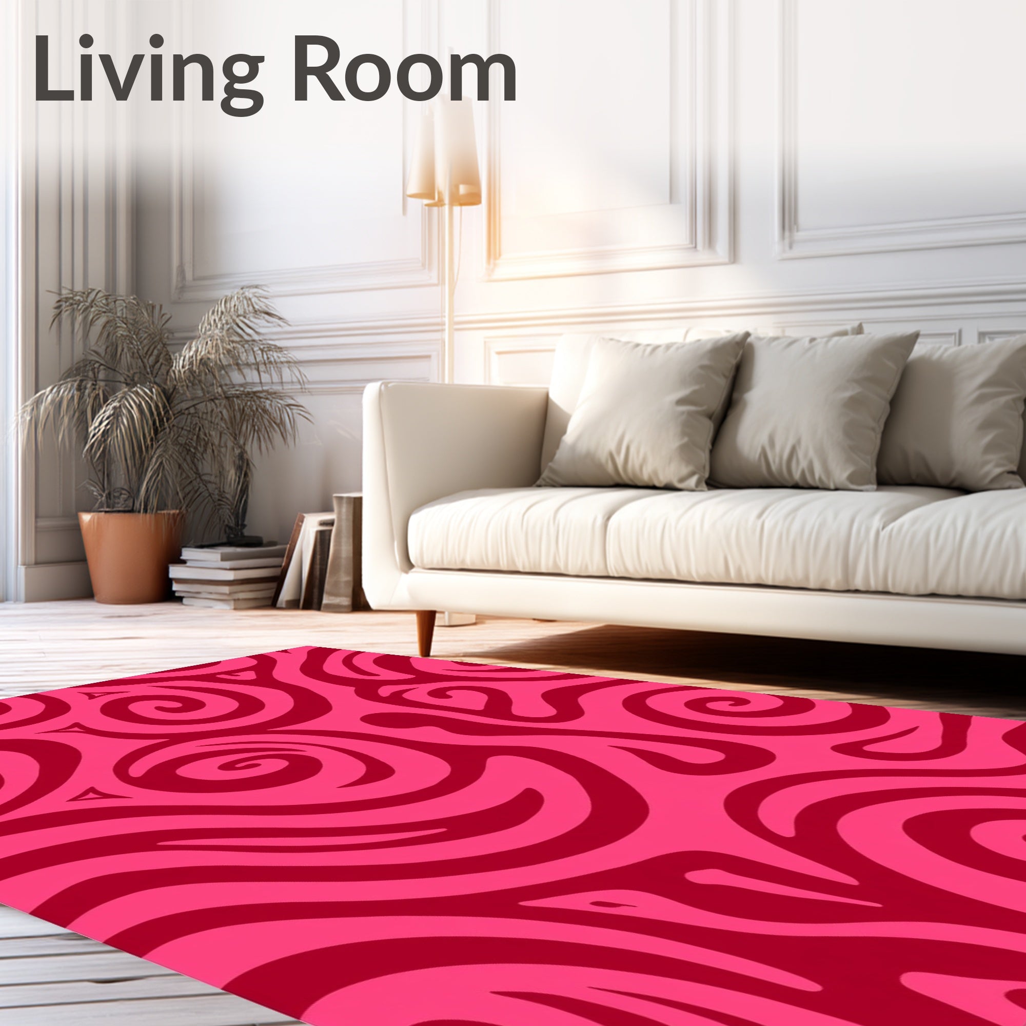 Bold Swirls Pattern Rug