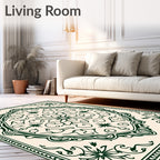 Ornate Floral medallion Pattern Rug