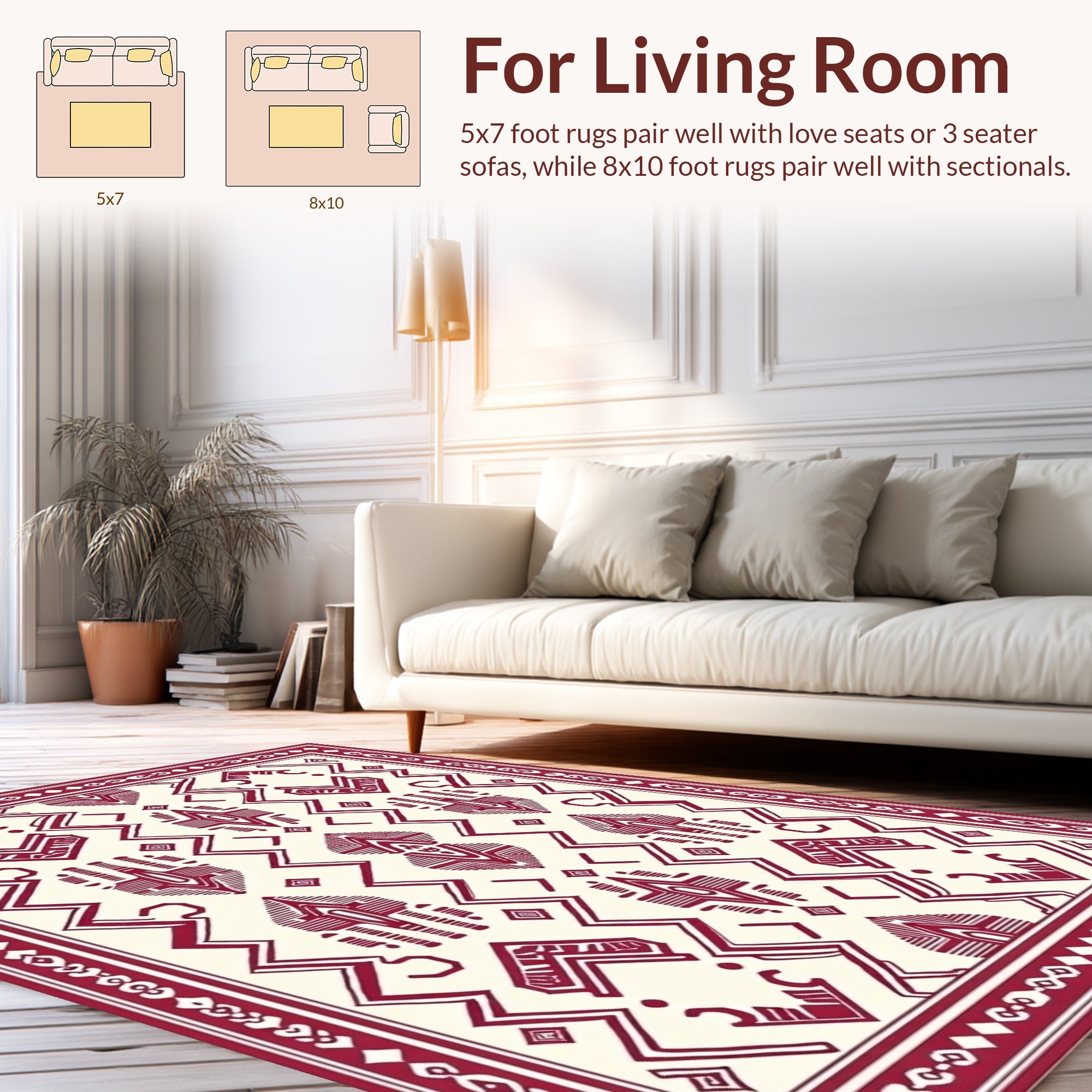 Tribal Geometric Pattern Rug