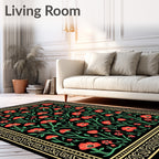 Art Nouveau Floral Garden Rug
