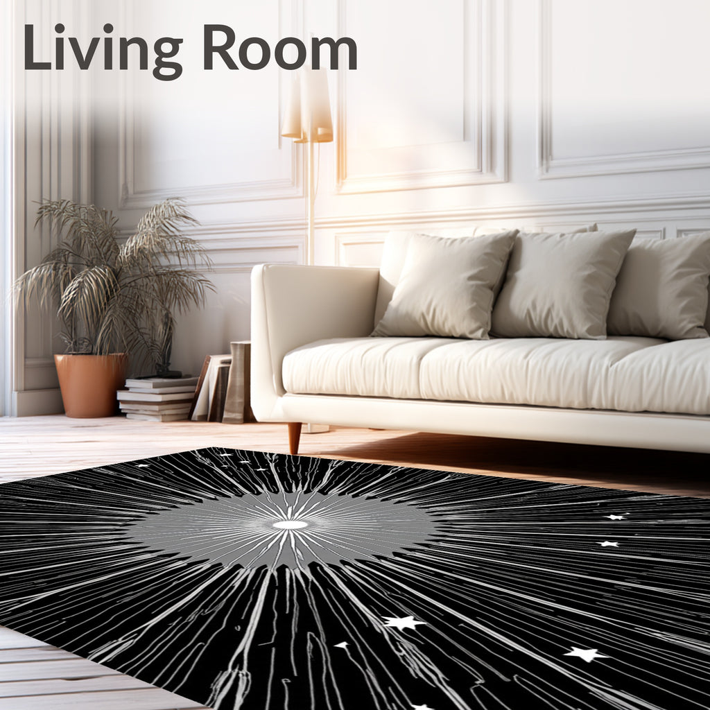 Radiant Burst Starry Night Rug