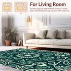 Art Nouveau Floral Swirl Pattern Rug