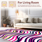 Vibrant Wave Pattern Rug Redesign Rug