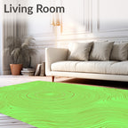Concentric Circles Abstract Design Rug