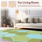Geometric Hexagon Pattern Rug