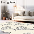 Art Deco Fan Patterned Rug