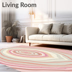 Pink Beige Agate Swirl Harmony Rug