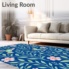 Birds and Floral Pattern Design Rug