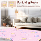 Pink Heart Cluster Pattern Rug