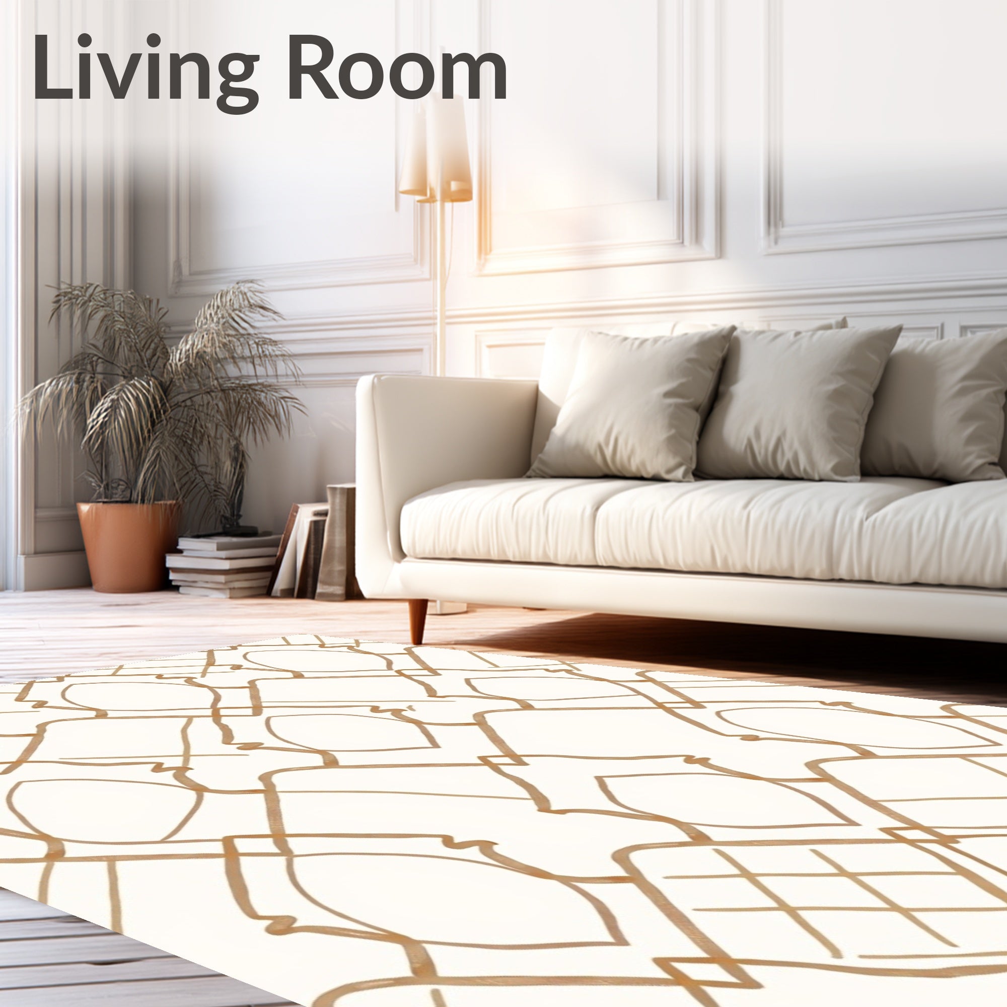 Elegant Geometric Pattern Design Rug