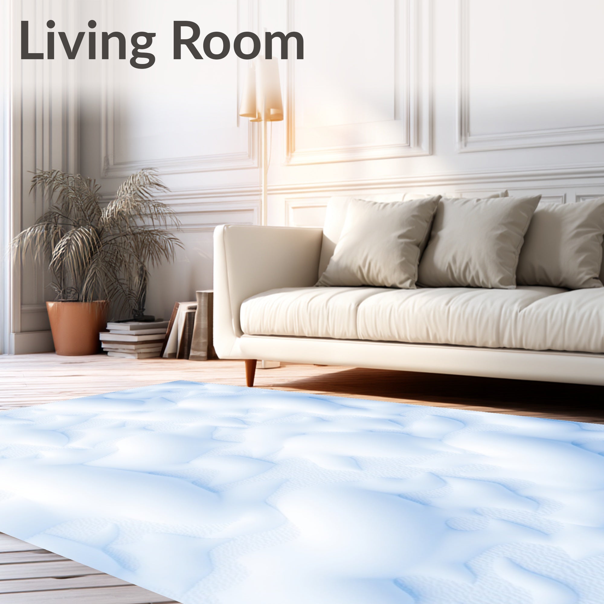 Abstract Organic Flowing Pattern Design Rug