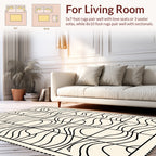 Abstract Wave Pattern Design Rug