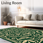 Elegant Flourish Intricate Floral Design Rug
