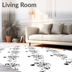 Abstract Organic Shapes Pattern Rug
