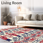 Nutcracker Folk Pattern Rug