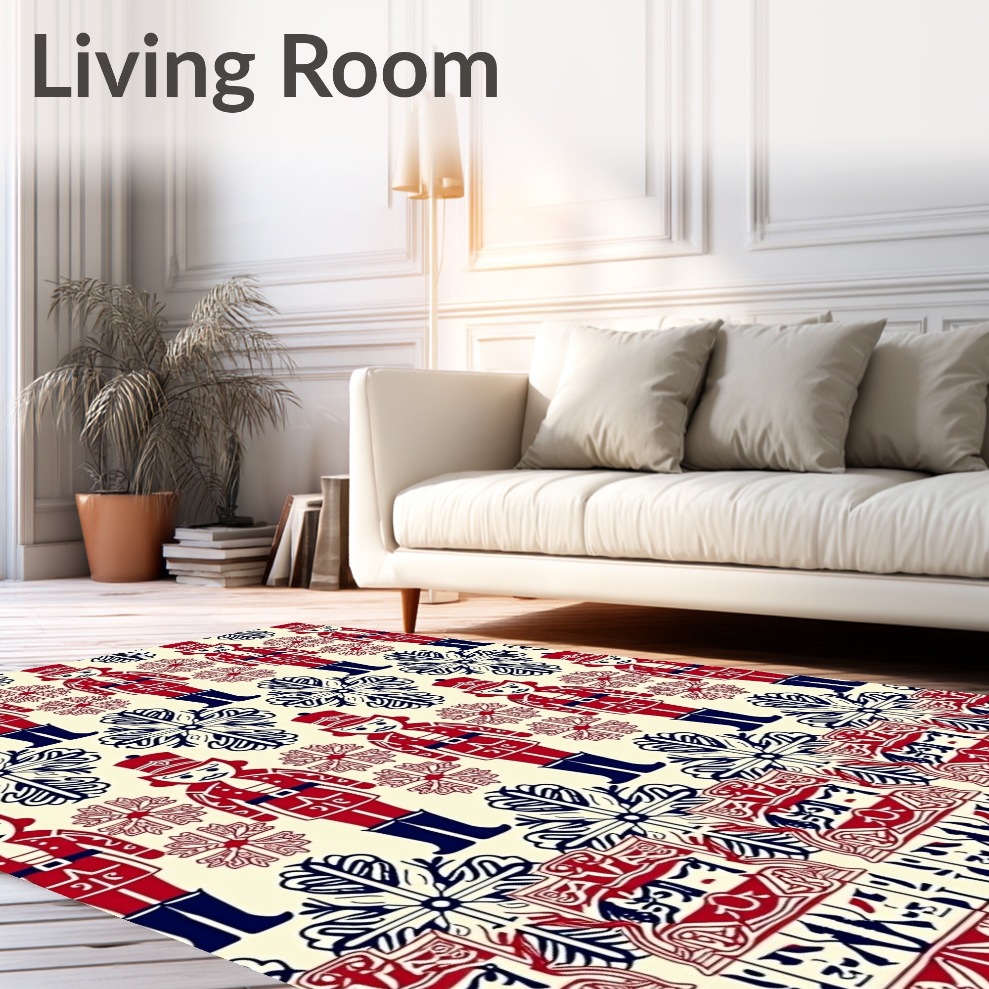 Nutcracker Folk Pattern Rug