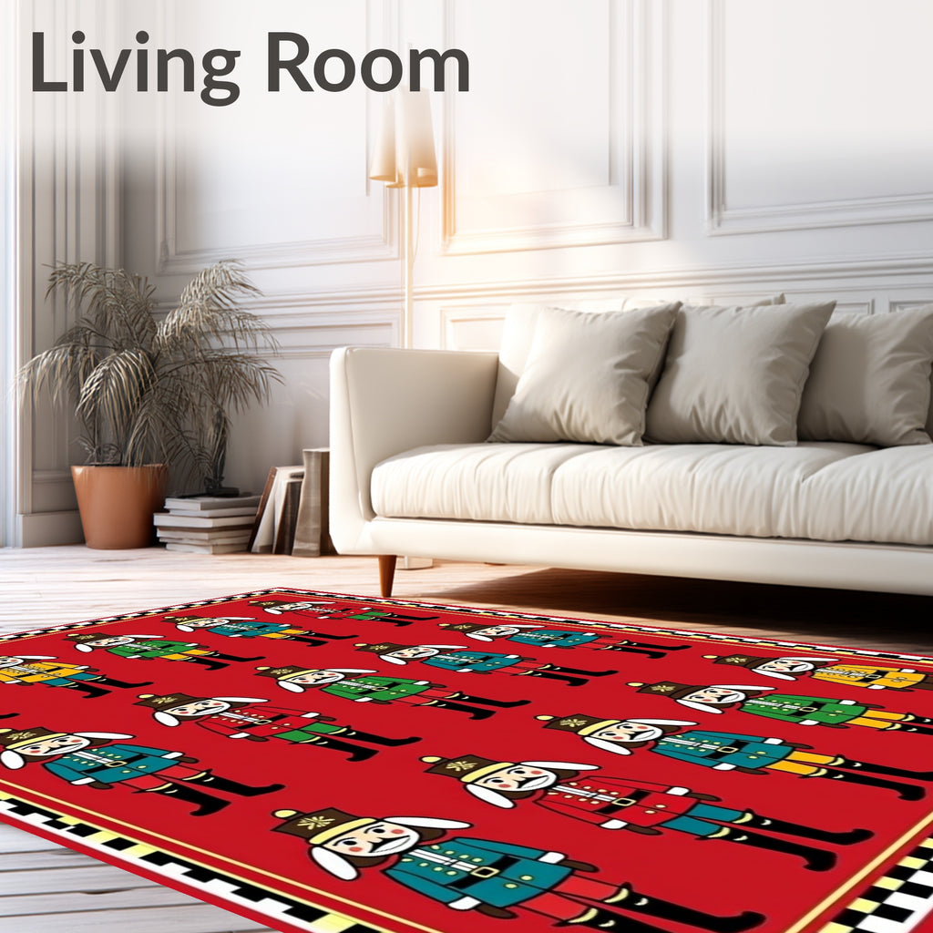 Whimsical Soldier Pattern Art Rug