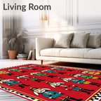 Whimsical Soldier Pattern Art Rug