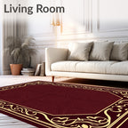 Ornate Scrollwork With Swirl Centerpiece Rug