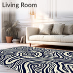 Abstract Swirl Pattern Rug