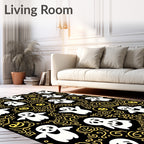 Spooky Ghosts Jack-o-Lanterns Pattern Rug