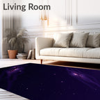 Cosmic Nebula Starry Night Rug
