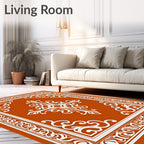 Traditional Floral Scrollwork Pattern Rug