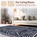 Geometric Lines And Shapes Art Deco Rug