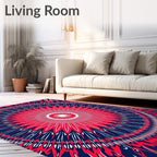 Radiating Starburst Geometric Design Rug