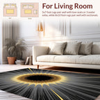 Radiant Sunlight Burst Pattern Rug