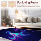 Cosmic Swirl Nebula Abstract Pattern Rug