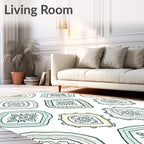 Distressed Boho Style Medallions Rug
