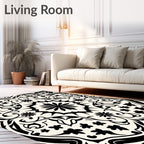 Classic Floral Mandala Pattern Rug