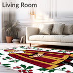 Classic Saint Nicholas Holly Pattern Rug