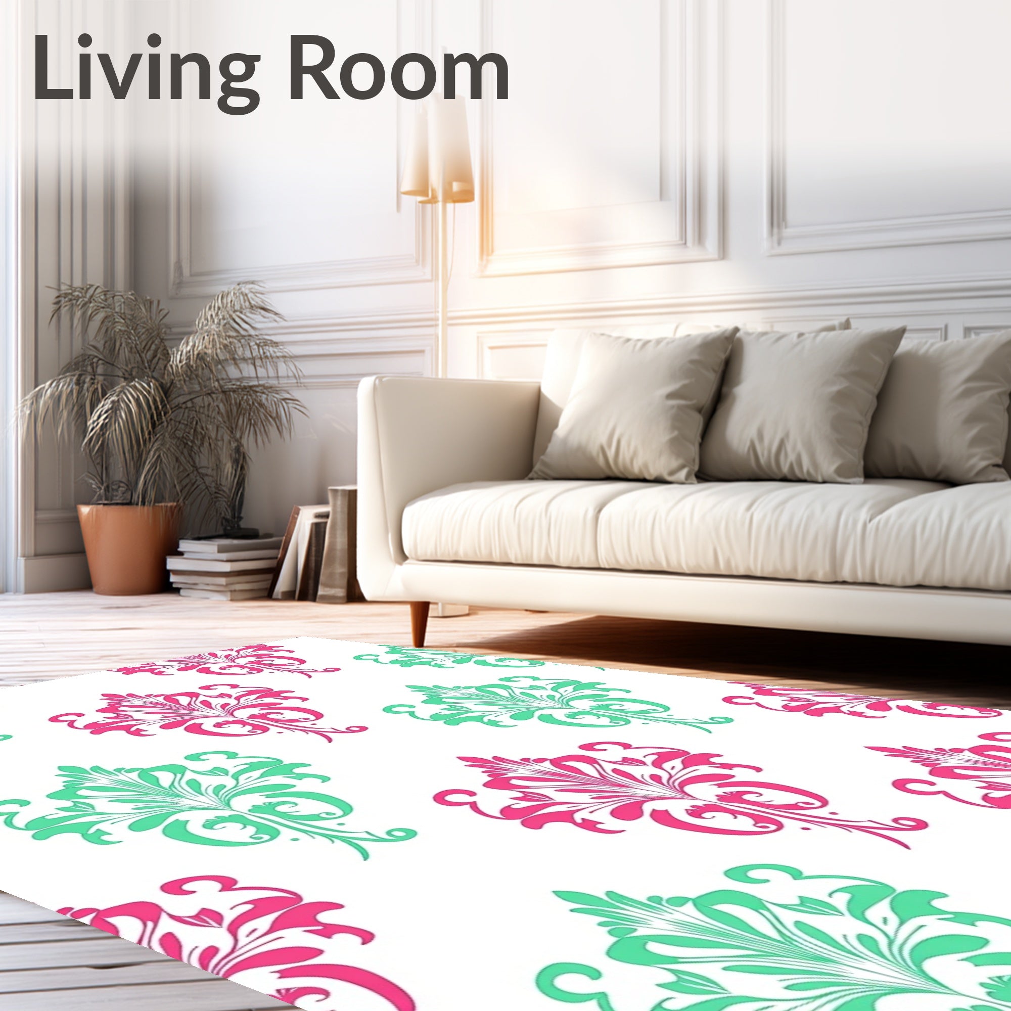Ornate Floral Paisley Pattern Rug