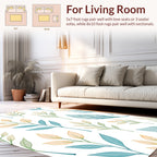 Botanical Branch Pattern With Soft Hues Rug