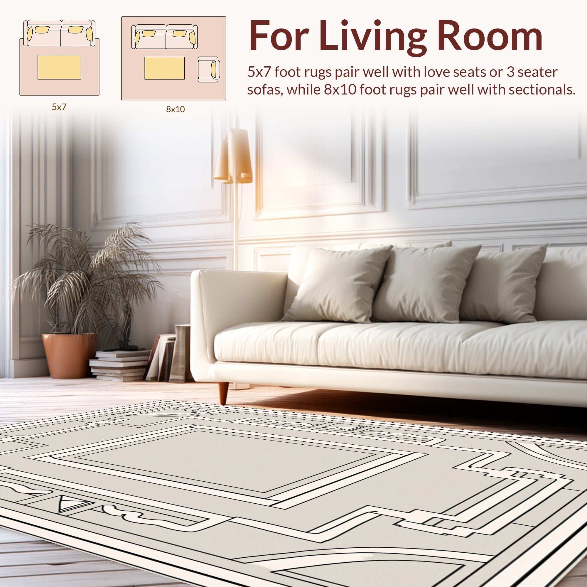 Abstract Geometric Symmetry Rug