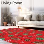 Christmas Ornaments Star Pattern Design Rug